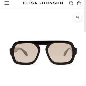 Elisa Johnson JANE IN GLOSS BLACK - Sunglasses. NIB. Always sold out!